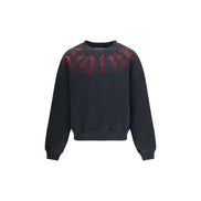 Palm Angels Black Cotton Sweatshirt