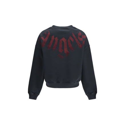 Palm Angels Black Cotton Sweatshirt