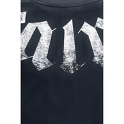 Hanorac Palm Angels negru din bumbac cu logo mare
