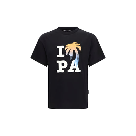 Tricou negru din bumbac Palm Angels
