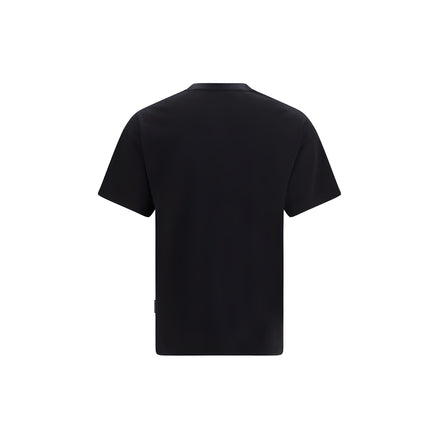 Tricou Palm Angels negru din bumbac cu logo ștampilă