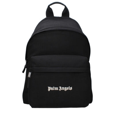 Rucsac din material textil Palm Angels negru