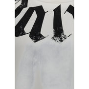 Palm Angels White Cotton Sweatshirt