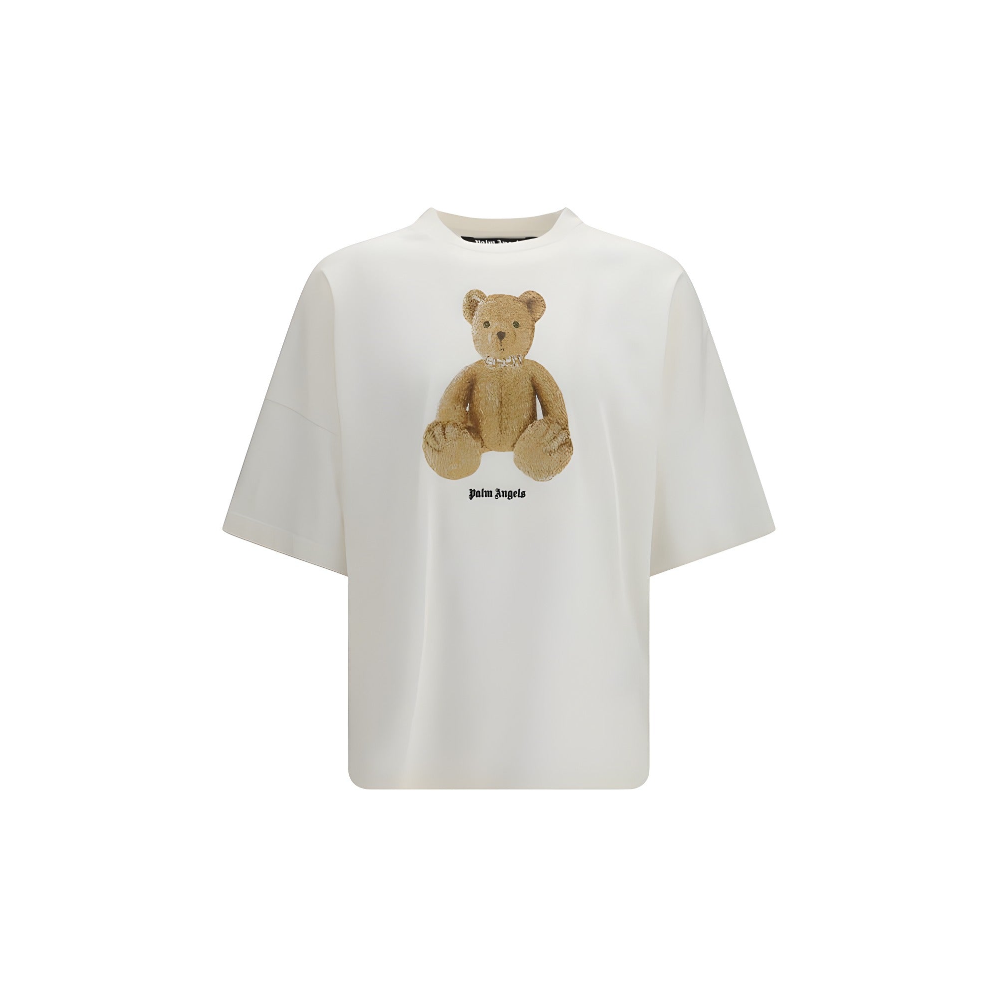 Tricou Palm Angels alb din bumbac