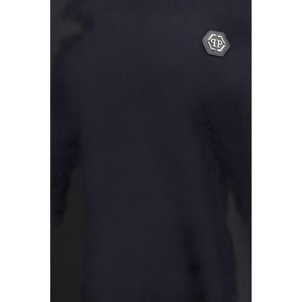 Philipp Plein Black Cotton Sweatshirt