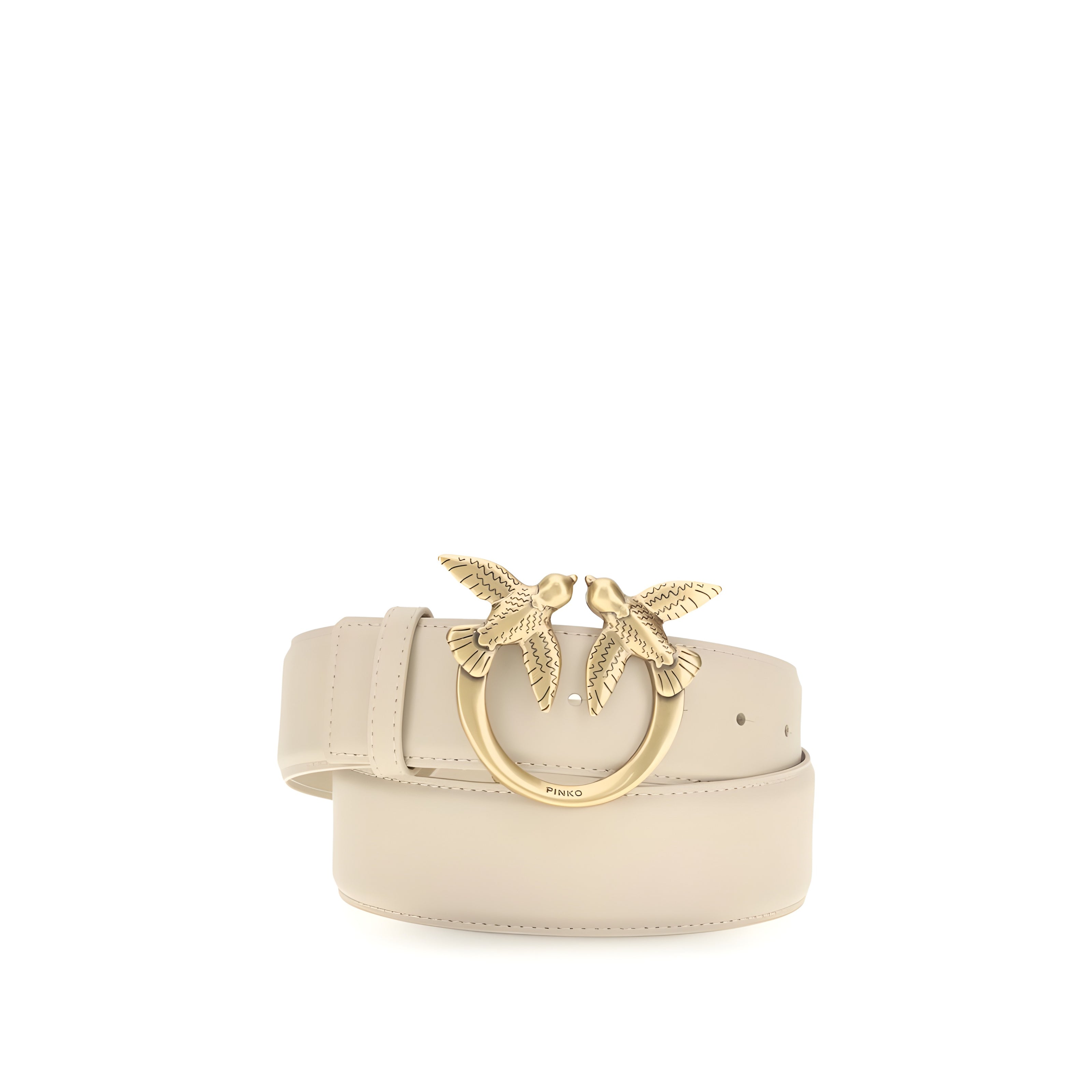PINKO Beige Love Berry Belt