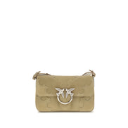 PINKO Geantă de umăr mini bej Love One Slouchy