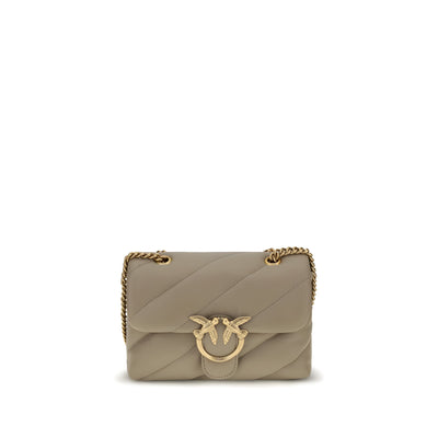 PINKO Beige Leather Shoulder Bag