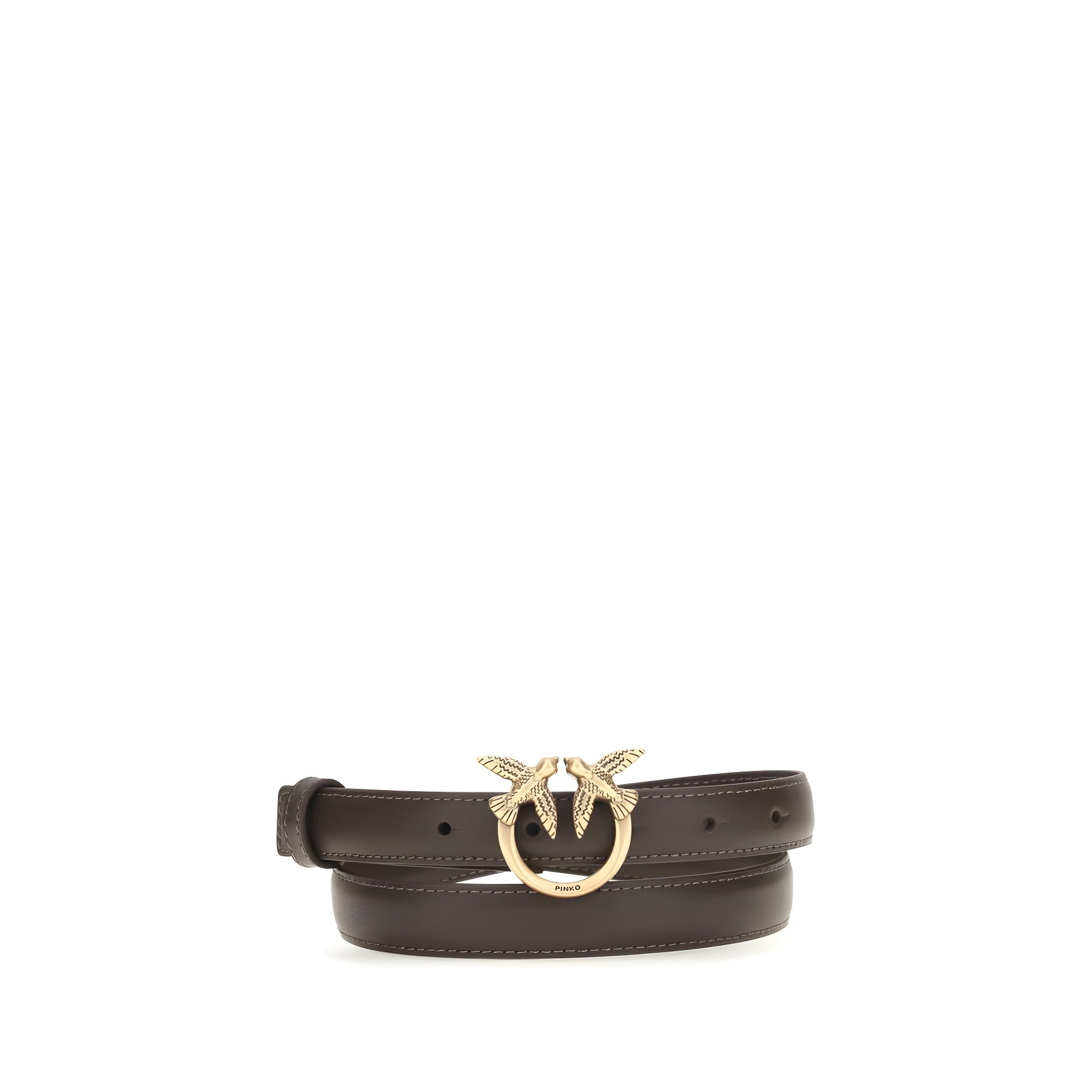 PINKO Bicolor Calf Leather Bos Taurus Regular Belt