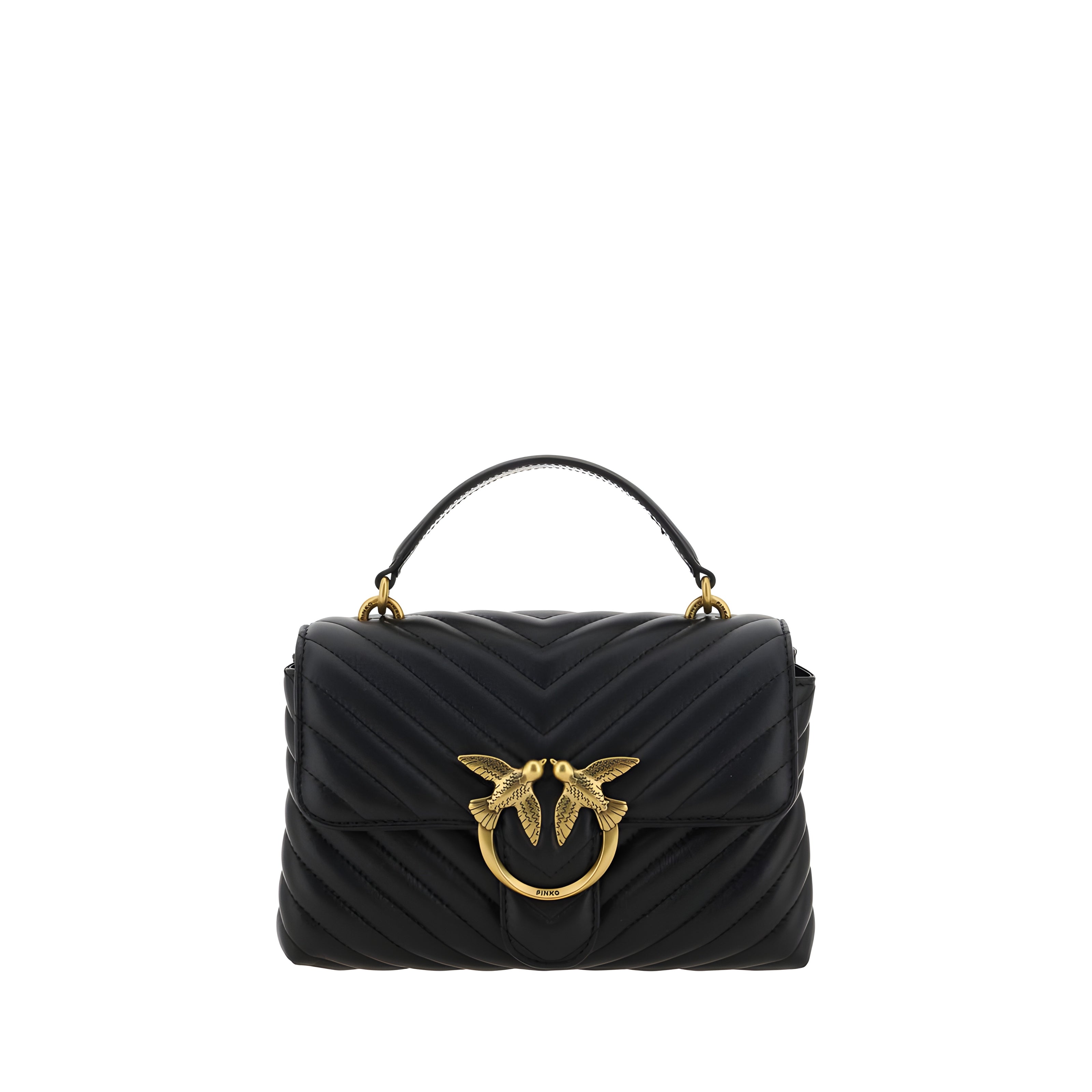 PINKO Black Love Lady Mini Handbag