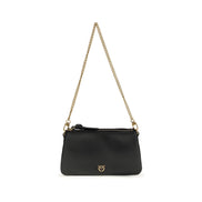 PINKO Black Double Mini Shoulder Bag