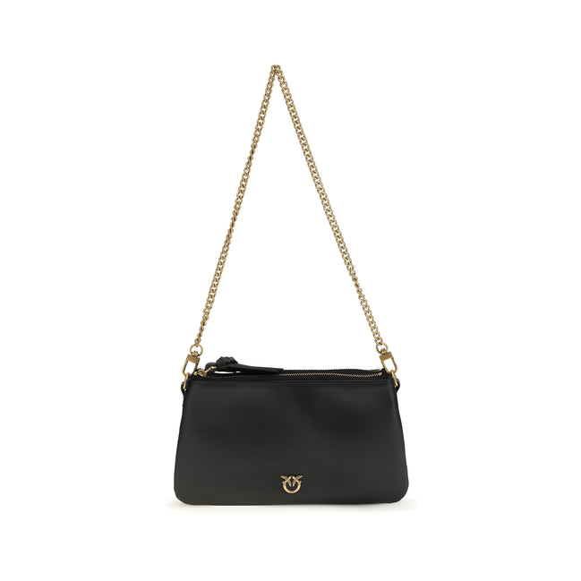 PINKO Black Double Mini Shoulder Bag