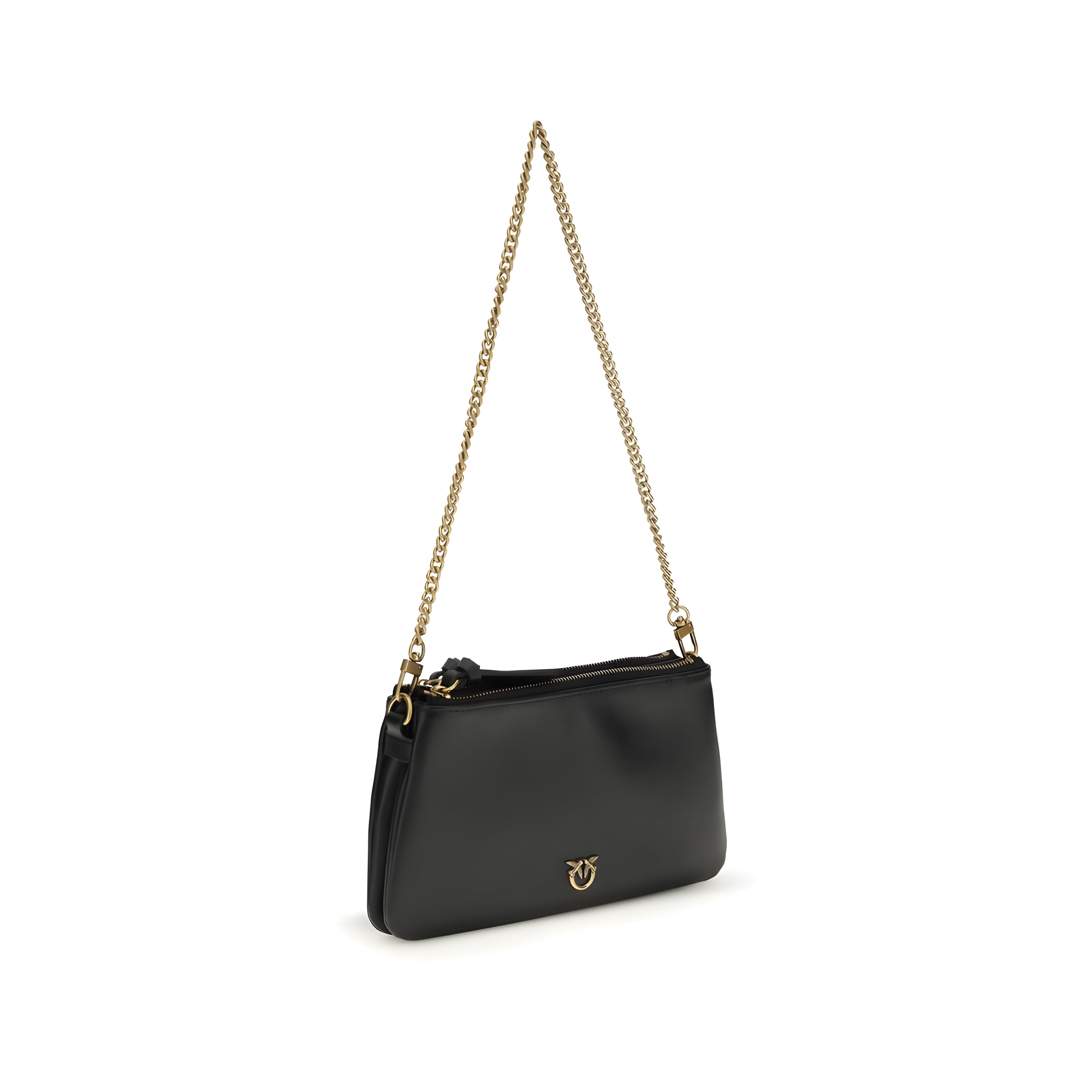 PINKO Black Double Mini Shoulder Bag