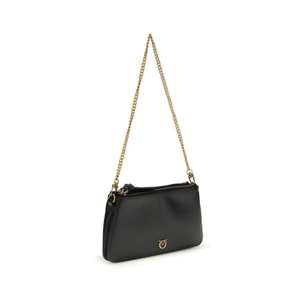 PINKO Black Double Mini Shoulder Bag