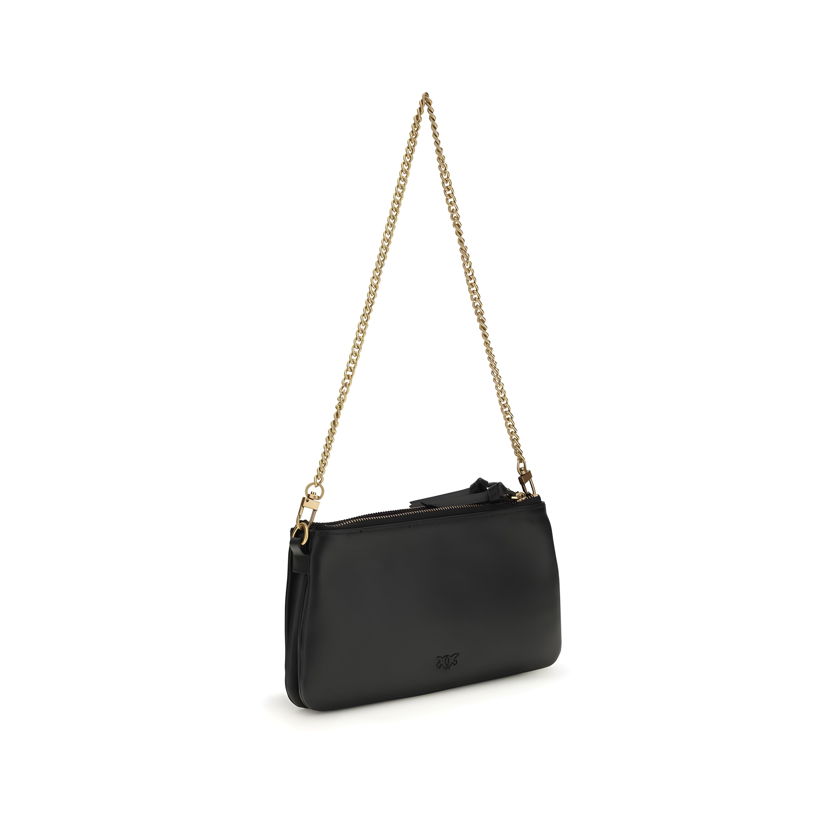 PINKO Black Double Mini Shoulder Bag