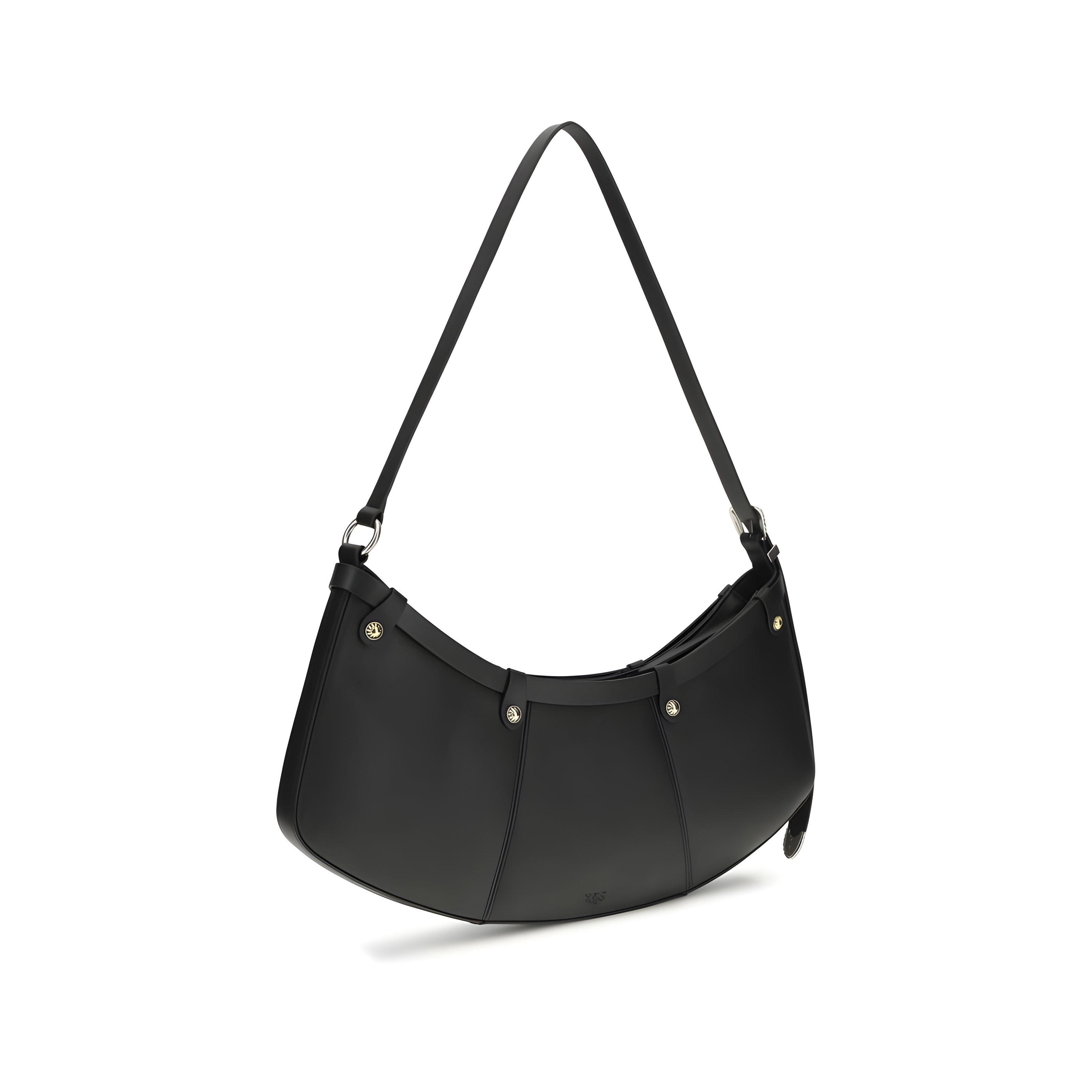 Geantă de umăr mare PINKO Black Pocket Body