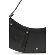 Geantă de umăr mare PINKO Black Pocket Body