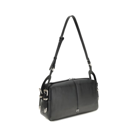 PINKO Black Keeper Medium Shoulder Bag