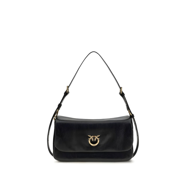 PINKO Black Love Click Soft Horizontal Shoulder Bag