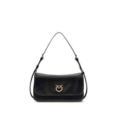 Geantă de umăr orizontală PINKO Black Love Click Soft