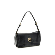 PINKO Black Love Click Soft Horizontal Shoulder Bag
