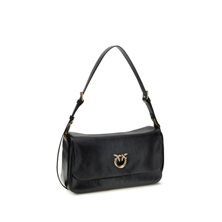 PINKO Black Love Click Soft Horizontal Shoulder Bag