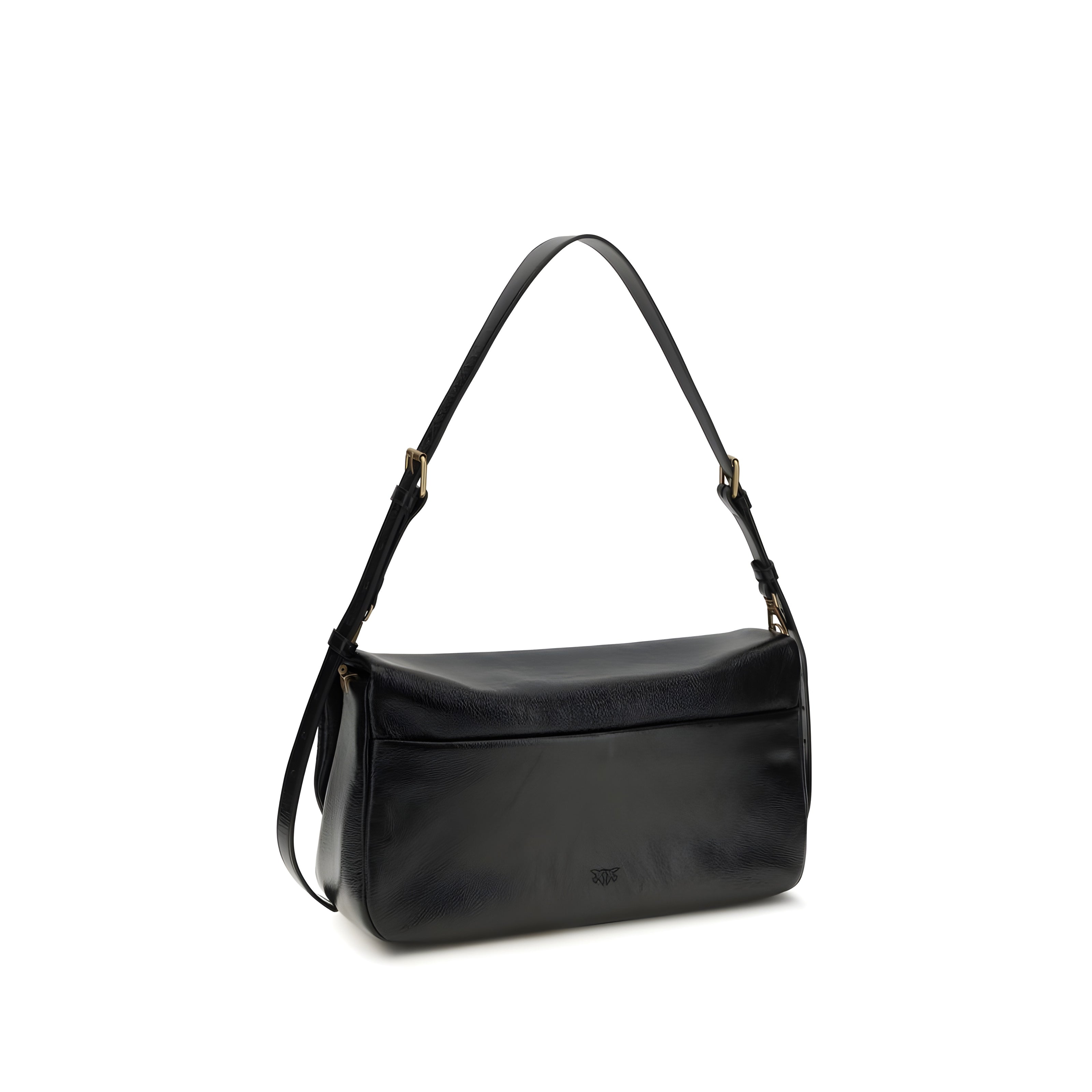 PINKO Black Love Click Soft Horizontal Shoulder Bag