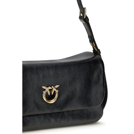PINKO Black Love Click Soft Horizontal Shoulder Bag