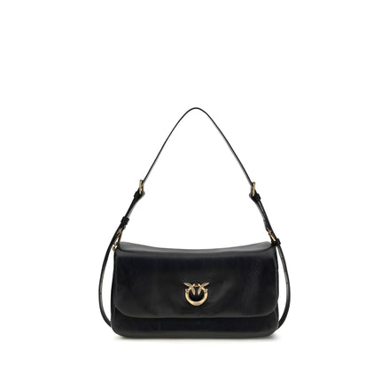 Geantă de umăr orizontală PINKO Black Love Click Soft
