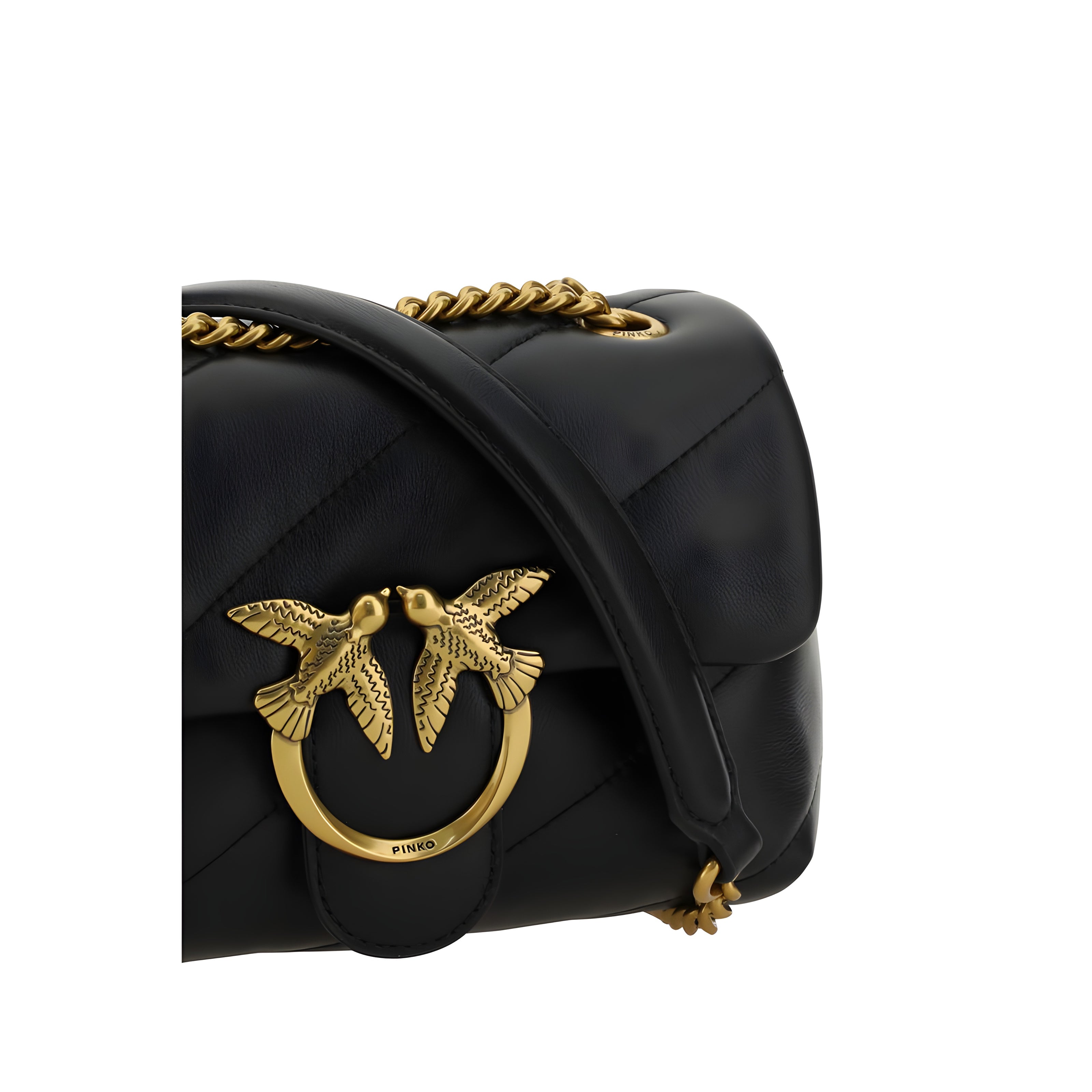 PINKO Geantă de umăr Black Love Mini Puff