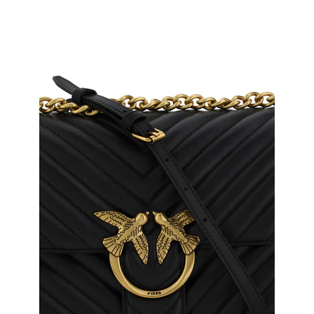 Geantă de umăr clasică PINKO Black Love One