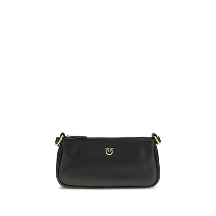 PINKO Black Half Moon Shoulder Bag