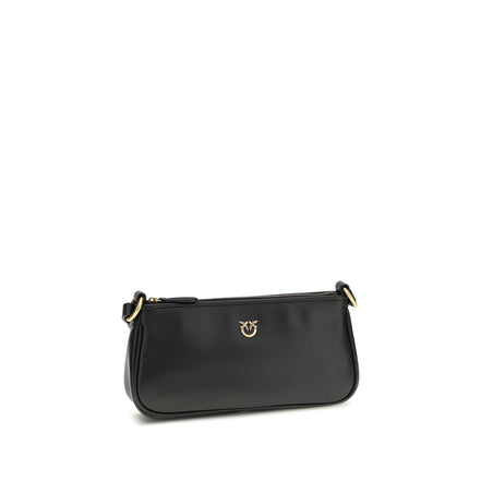 PINKO Black Half Moon Shoulder Bag