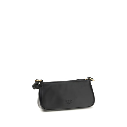 PINKO Black Half Moon Shoulder Bag