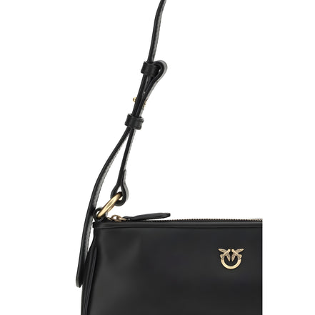 PINKO Black Half Moon Shoulder Bag