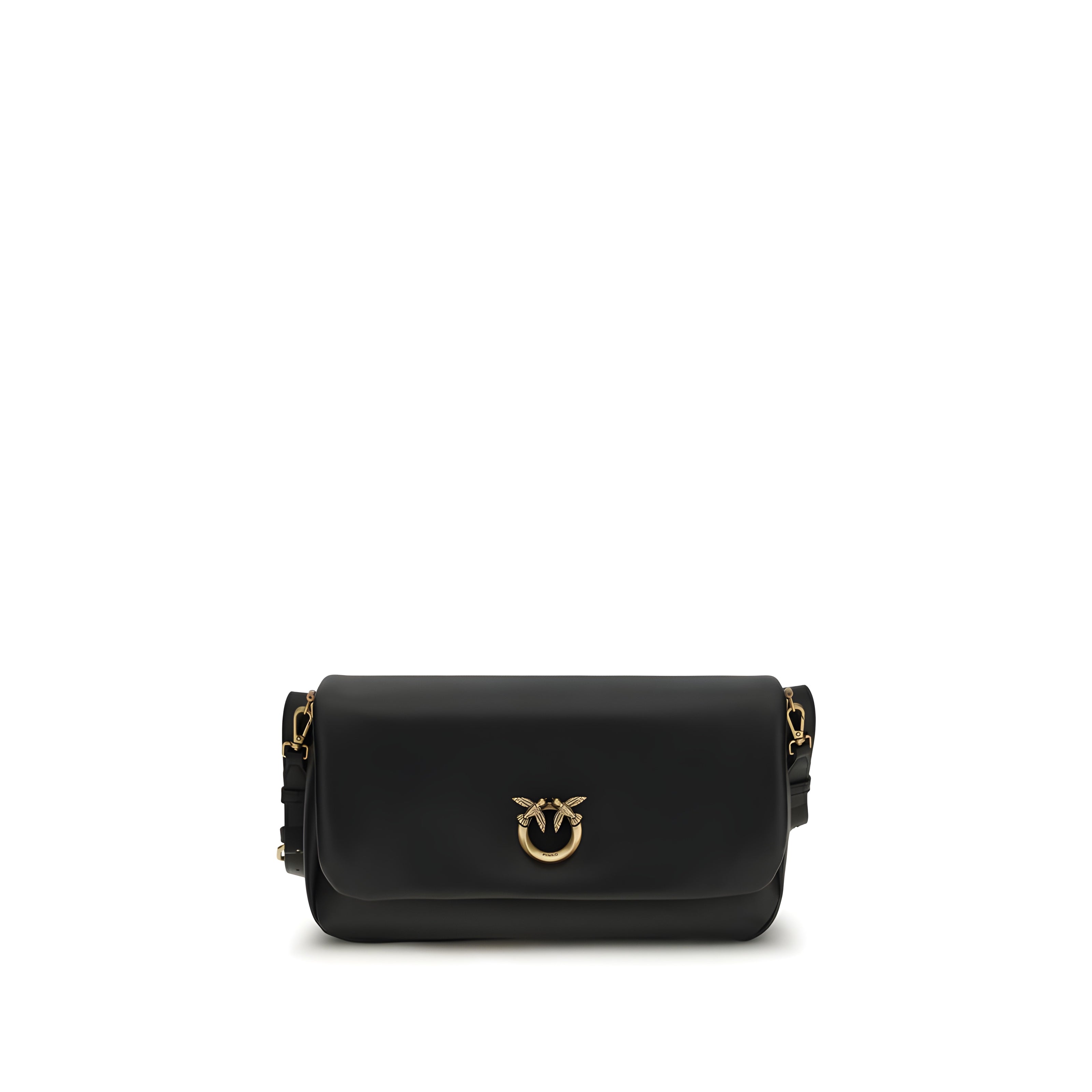 Geantă de umăr PINKO Black Baguette moale