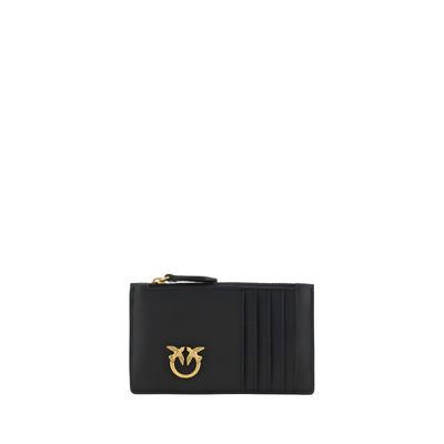 PINKO Black Love Birds Card Holder
