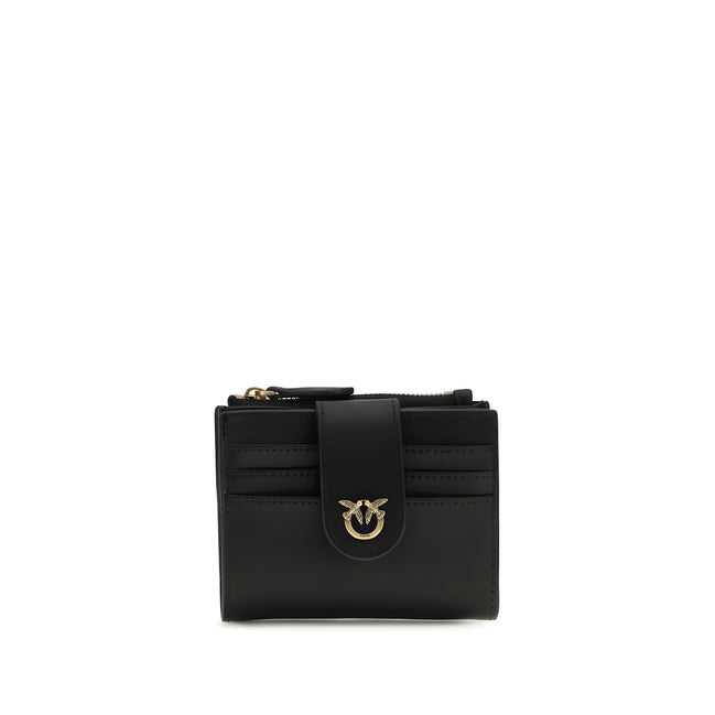 Portofel negru cu logo PINKO