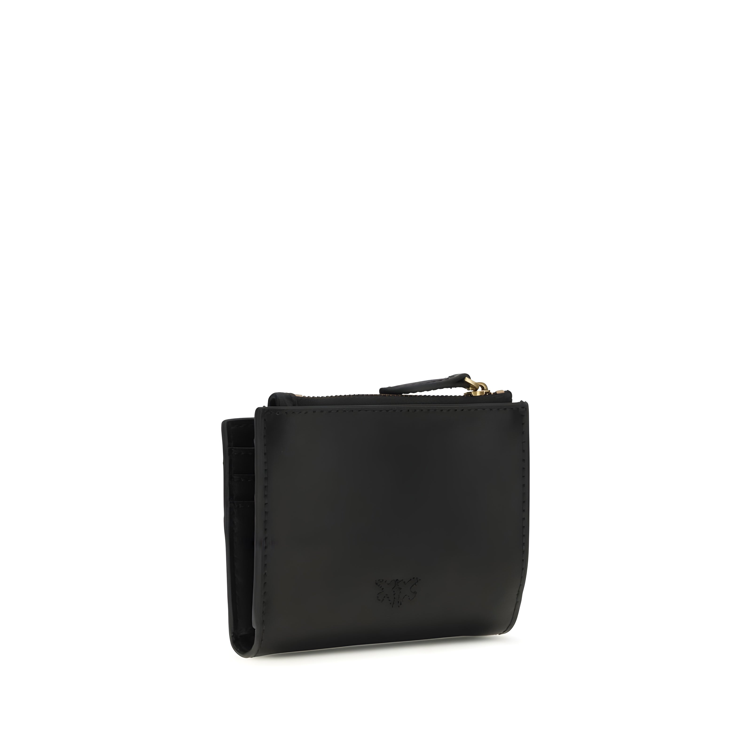 Portofel negru cu logo PINKO