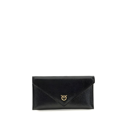 Geantă clutch PINKO neagră din piele de vițel