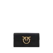 PINKO Black Calf Leather Wallet