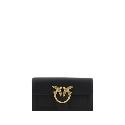 PINKO Black Calf Leather Wallet