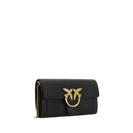PINKO Black Calf Leather Wallet