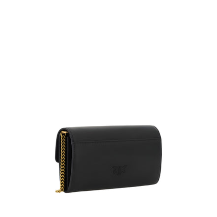 PINKO Black Calf Leather Wallet