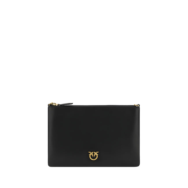 PINKO Black Compact Zip Shoulder Bag