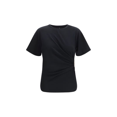 PINKO Black Mary Drape T-Shirt