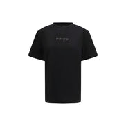 PINKO Black Rhinestone T-Shirt