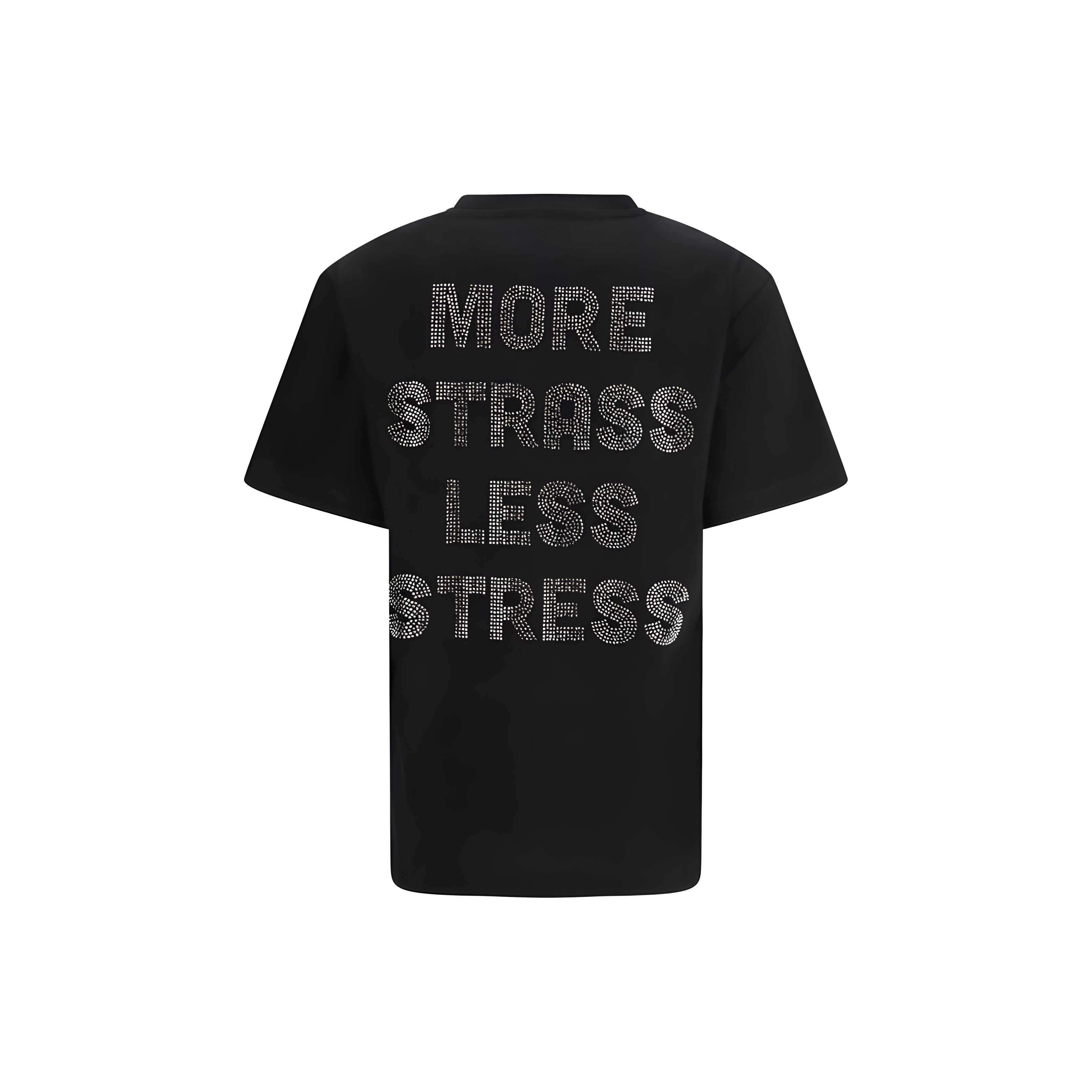 PINKO Black Rhinestone T-Shirt