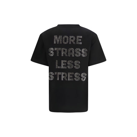 PINKO Black Rhinestone T-Shirt