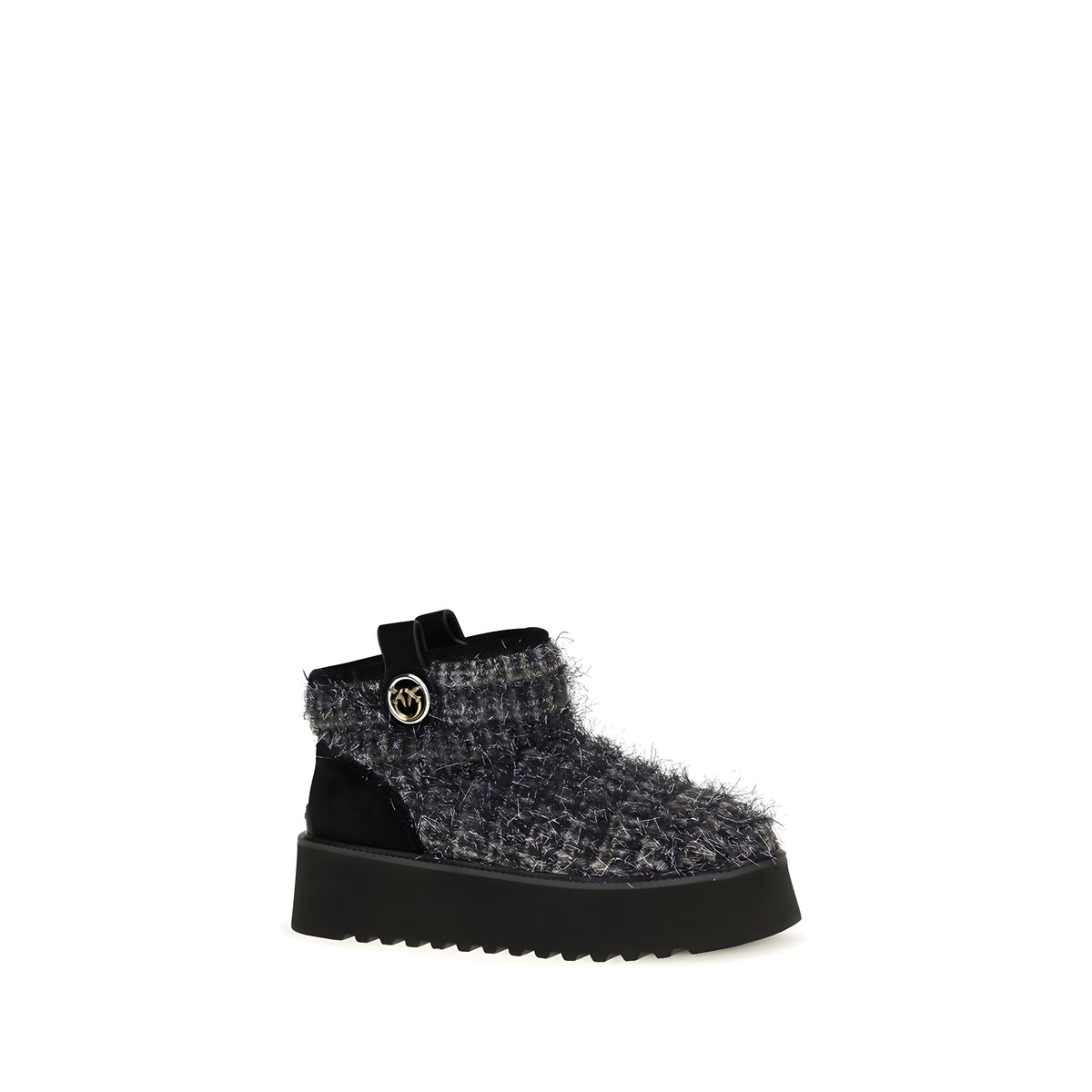 PINKO Ghete Negre din Material Textil